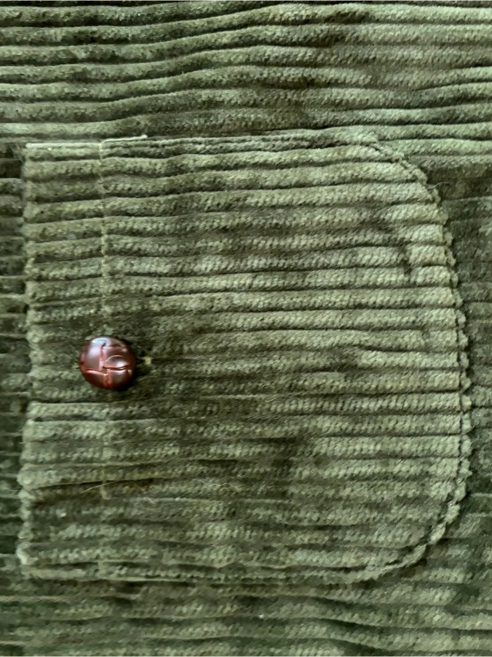 Woolrich Olive Green Corduroy Dog Coat
